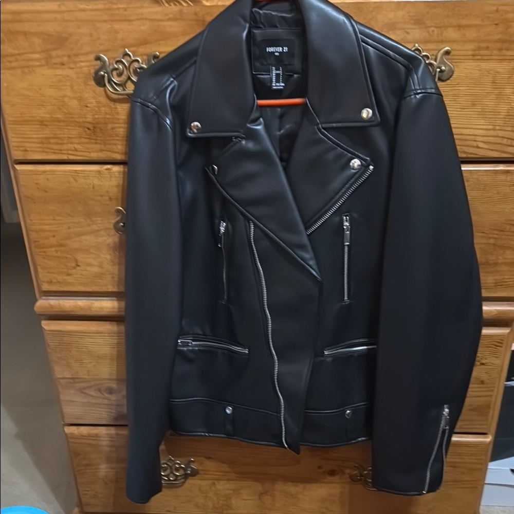 Forever 21 Black Faux Leather Jacket